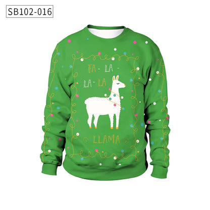 2025 Ugly Christmas Fake Sweater Gift, Christmas Elf Funny Pullover, Party Birthday Snowman, Christmas Sweatshirt