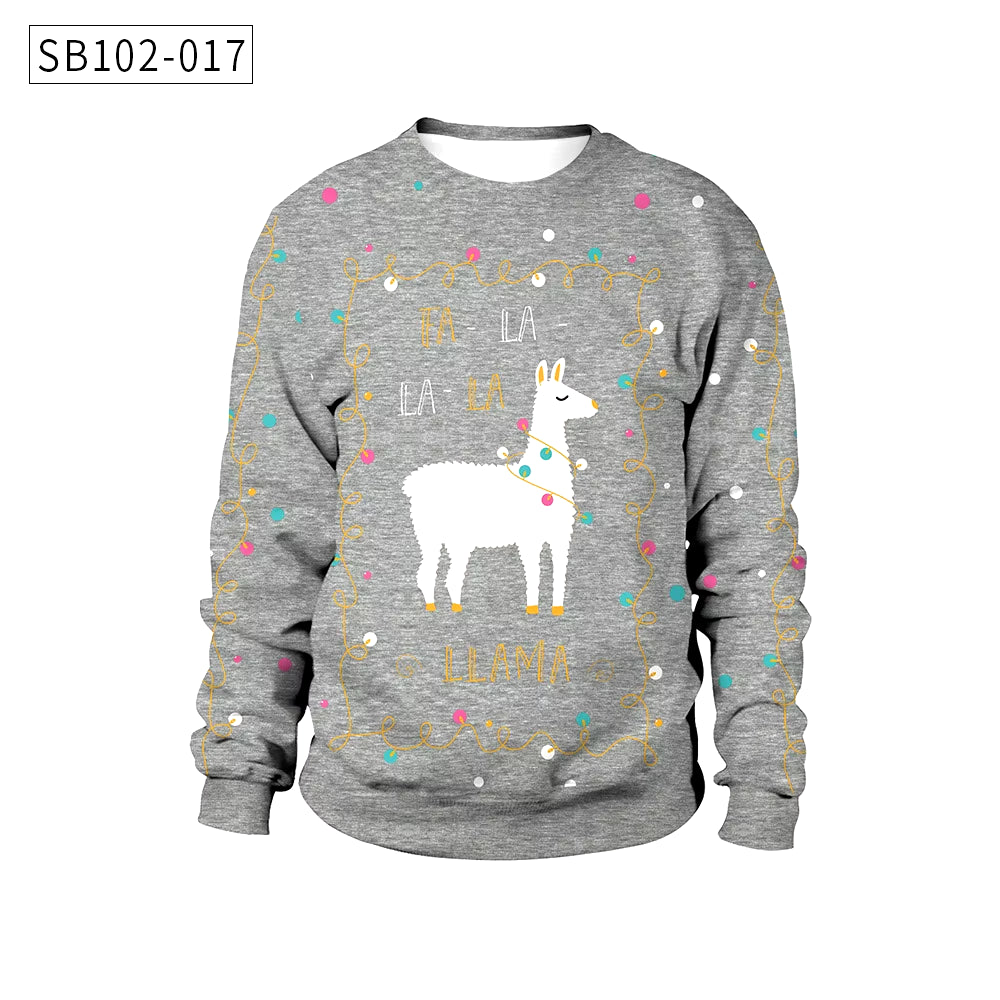 2025 Ugly Christmas Fake Sweater Gift, Christmas Elf Funny Pullover, Party Birthday Snowman, Christmas Sweatshirt